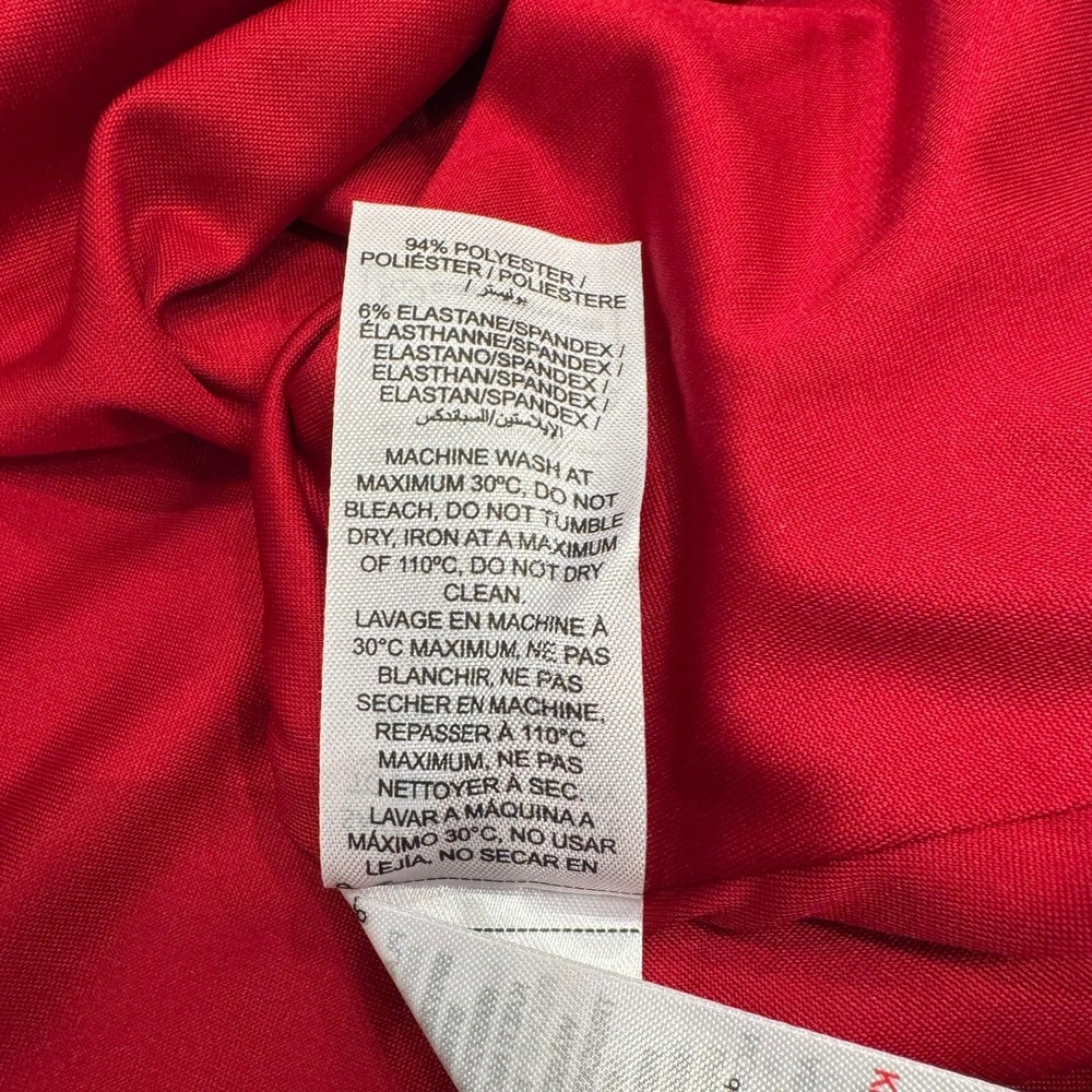 Edikted Red Mesh Open Back Mini Dress Long Bell Sleeve S18446 Mens Size M - Picture 6 of 7